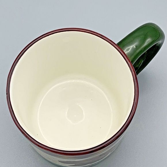 Caribou Coffee Oversize Mug Bear Fish Lakehouse decor Hand painted in China - Picture 5 of 6